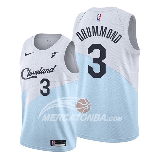 Maglia Cleveland Cavaliers Andre Drummond 2019-20 Earned Blu